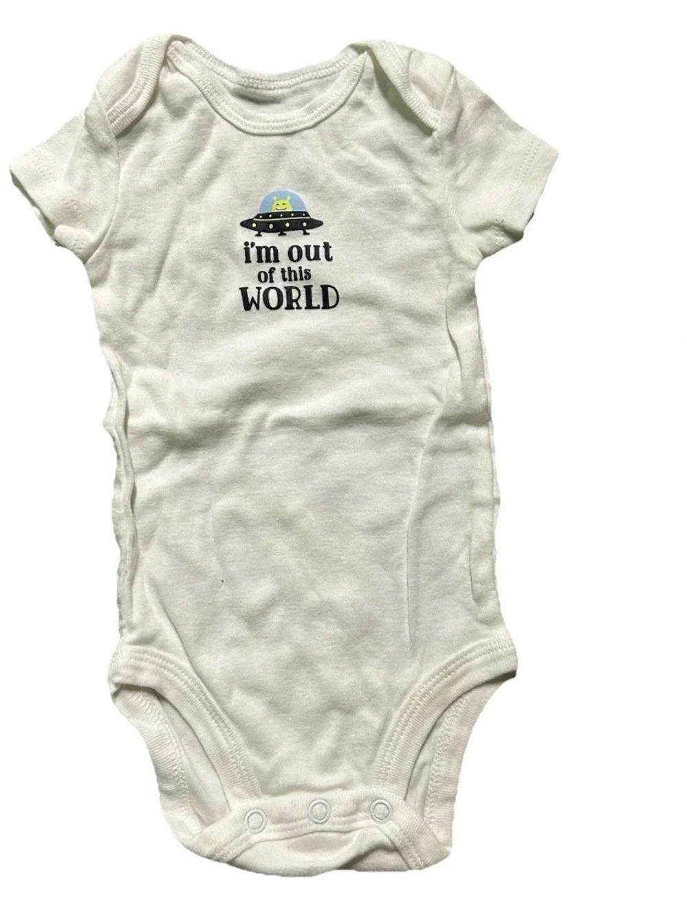Baby Boy Short Sleeve Bodysuits Dinosaurs Bears Aliens Size 0-3 Months